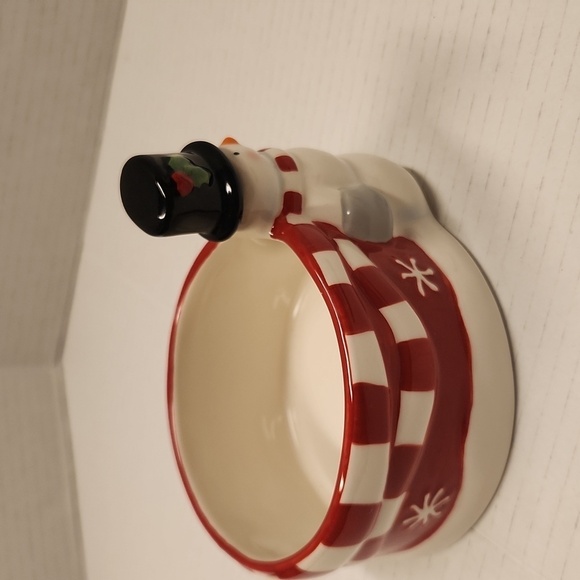 St. Nicholas Square Tree Lot serving dish knife Cheese Bowl Salsa Bowl Christmas - Picture 5 of 11